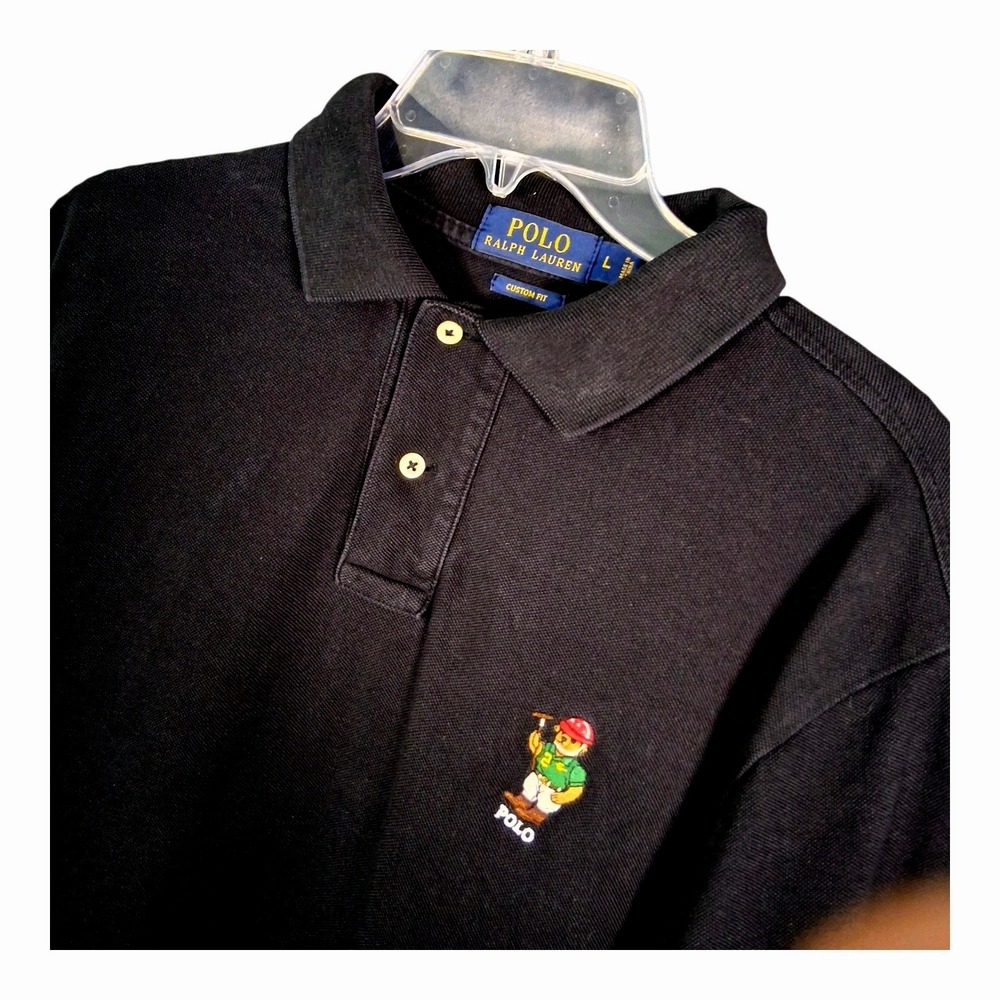 Polo Ralph Lauren Men's Large Back Men's Polo Bear Mesh Polo‎ Shirt Embroidery